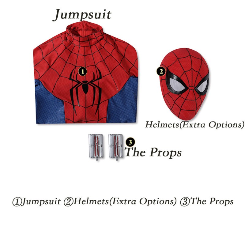 Spider-Man Brand New Day Cosplay Costume Peter Parker Deluxe Suit with Launcher