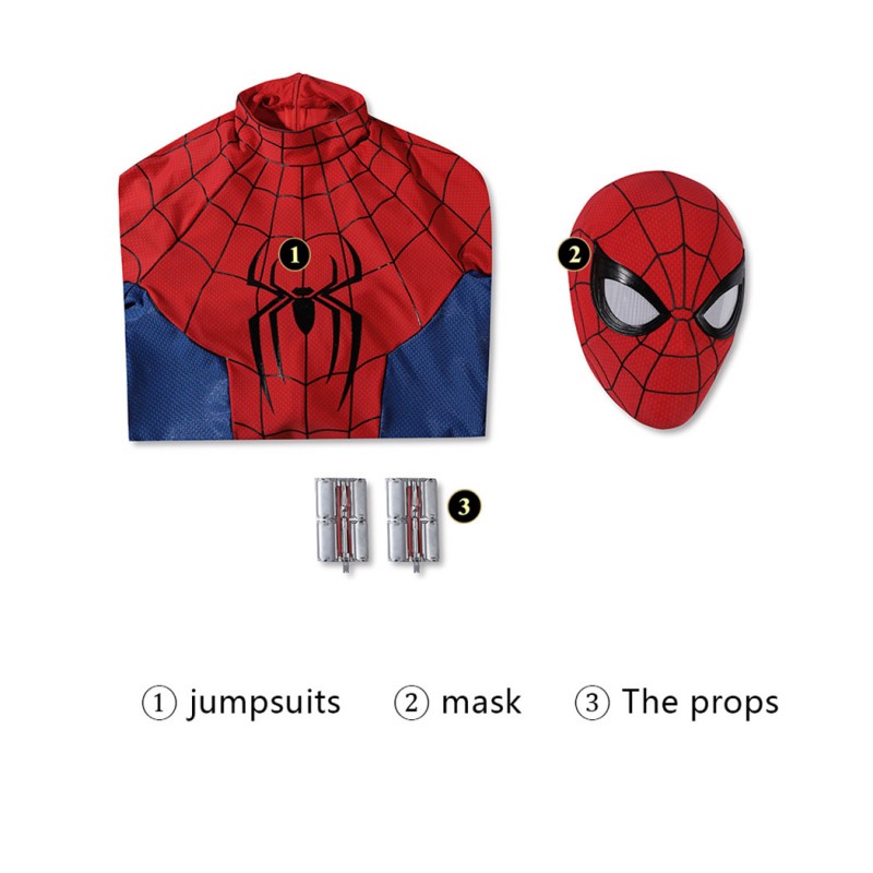 Spider-Man Brand New Day Cosplay Costume Peter Parker Deluxe Suit with Launcher