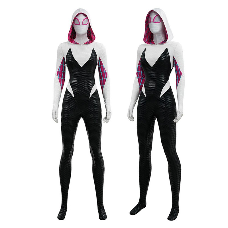 Spider-Gwen Cosplay Costume Across the Spider-Verse Spider-Man Outfit for Women