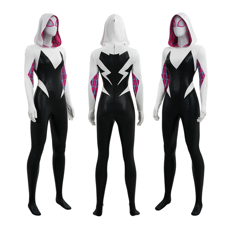 Spider-Gwen Cosplay Costume Across the Spider-Verse Spider-Man Outfit for Women