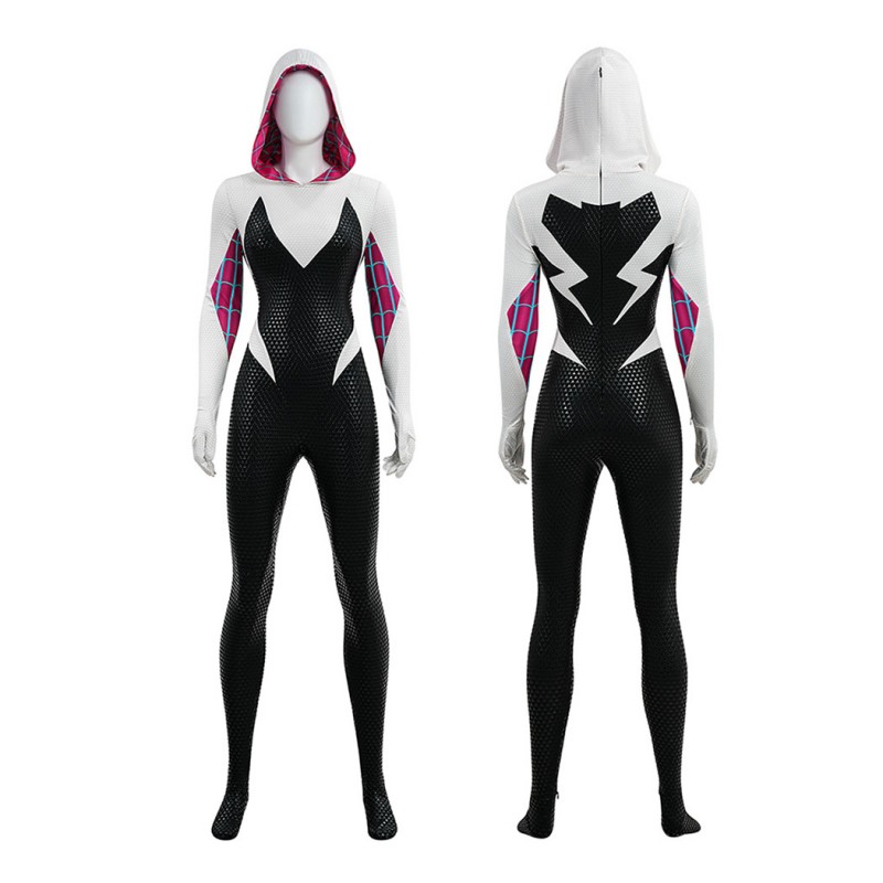 Spider-Gwen Cosplay Costume Across the Spider-Verse Spider-Man Outfit for Women