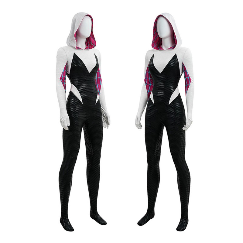 Spider-Gwen Cosplay Costume Across the Spider-Verse Spider-Man Outfit for Women