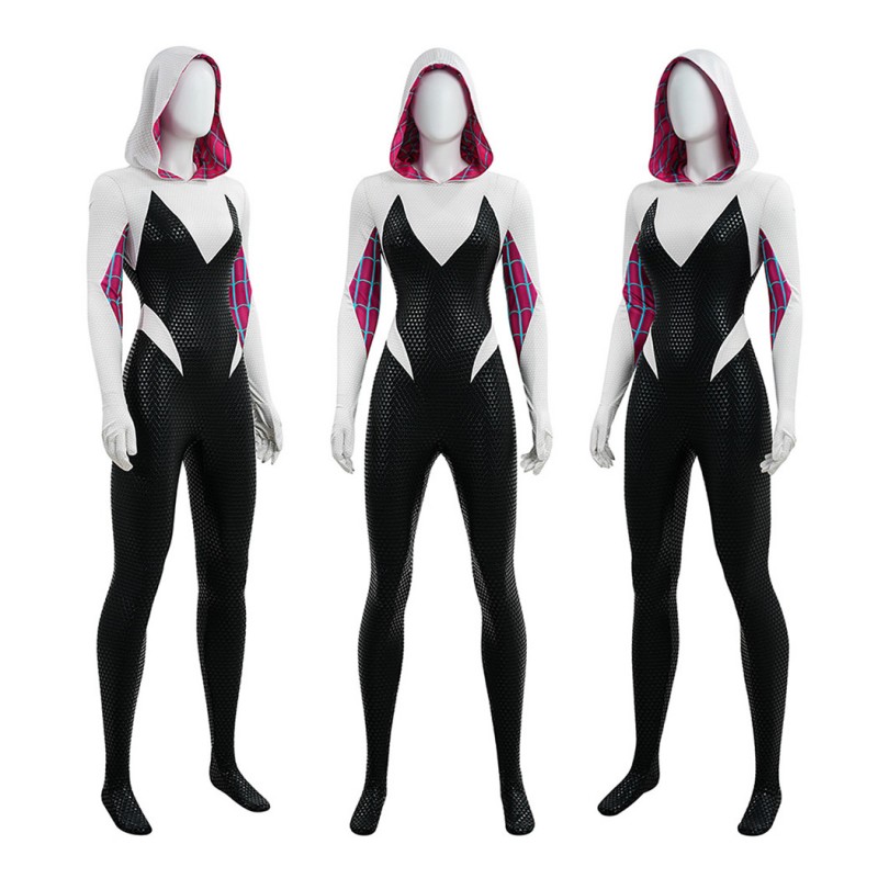 Spider-Gwen Cosplay Costume Across the Spider-Verse Spider-Man Outfit for Women
