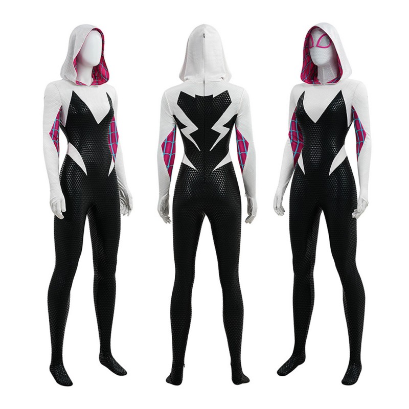 Spider-Gwen Cosplay Costume Across the Spider-Verse Spider-Man Outfit for Women