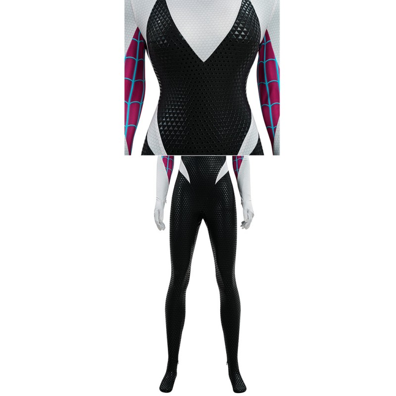 Spider-Gwen Cosplay Costume Across the Spider-Verse Spider-Man Outfit for Women