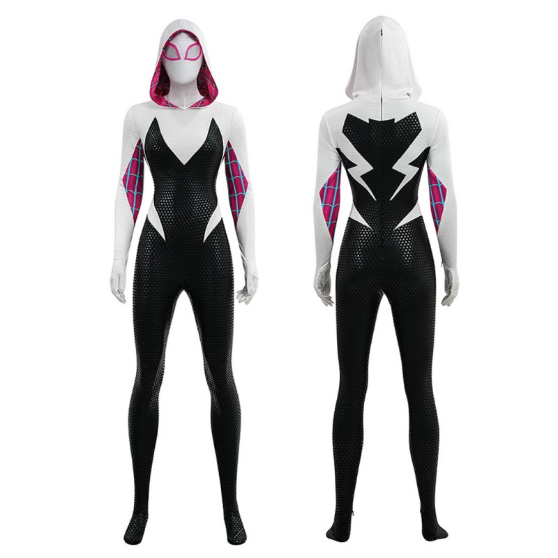 Spider-Gwen Cosplay Costume Across the Spider-Verse Spider-Man Outfit for Women