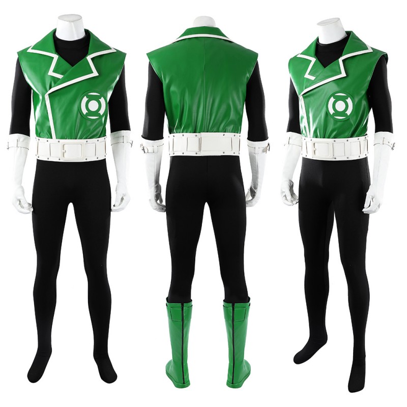 Guy Gardner Green Lantern Cosplay Costume Superhero Suit for Men