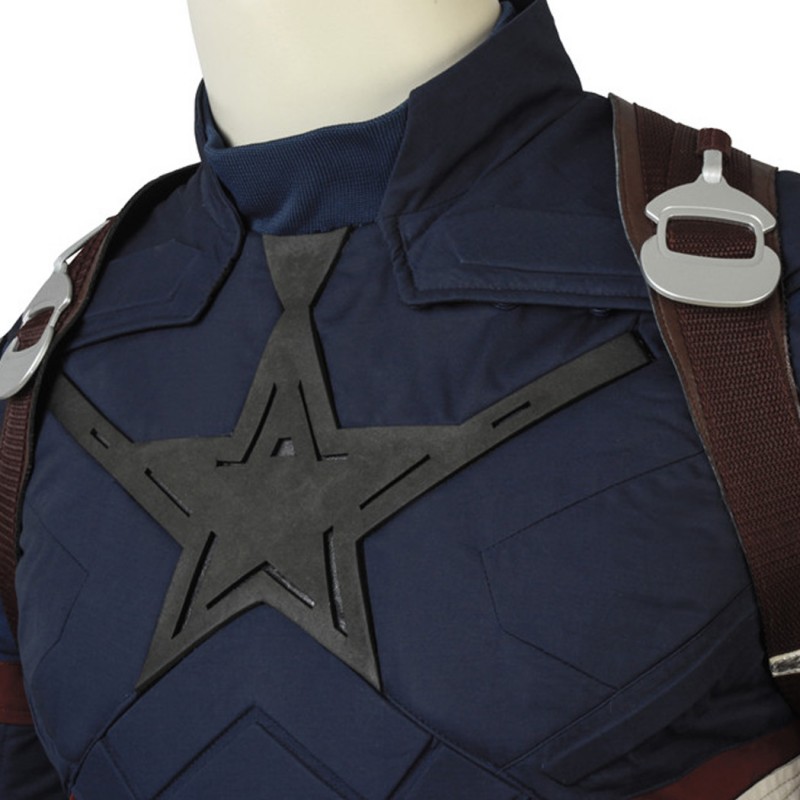 Steve Rogers Captain America Costume Avengers Infinity War Cosplay Suit