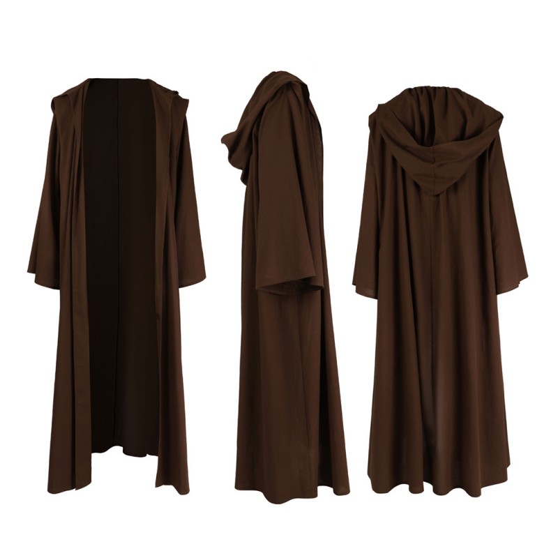 Obi-Wan Kenobi Halloween Costume Star Wars Episode II Attack of the Clones Cosplay Suit