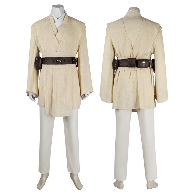 Obi-Wan Kenobi Halloween Costume Star Wars Episode II Attack of the Clones Cosplay Suit