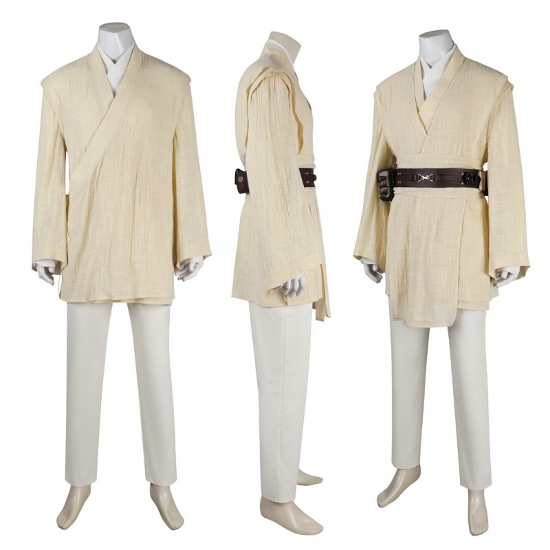 Obi-Wan Kenobi Halloween Costume Star Wars Episode II Attack of the Clones Cosplay Suit