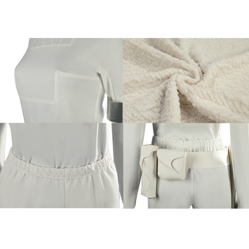 Padme Amidala Costume Star Wars Attack of the Clones Cosplay Suit White Outfit