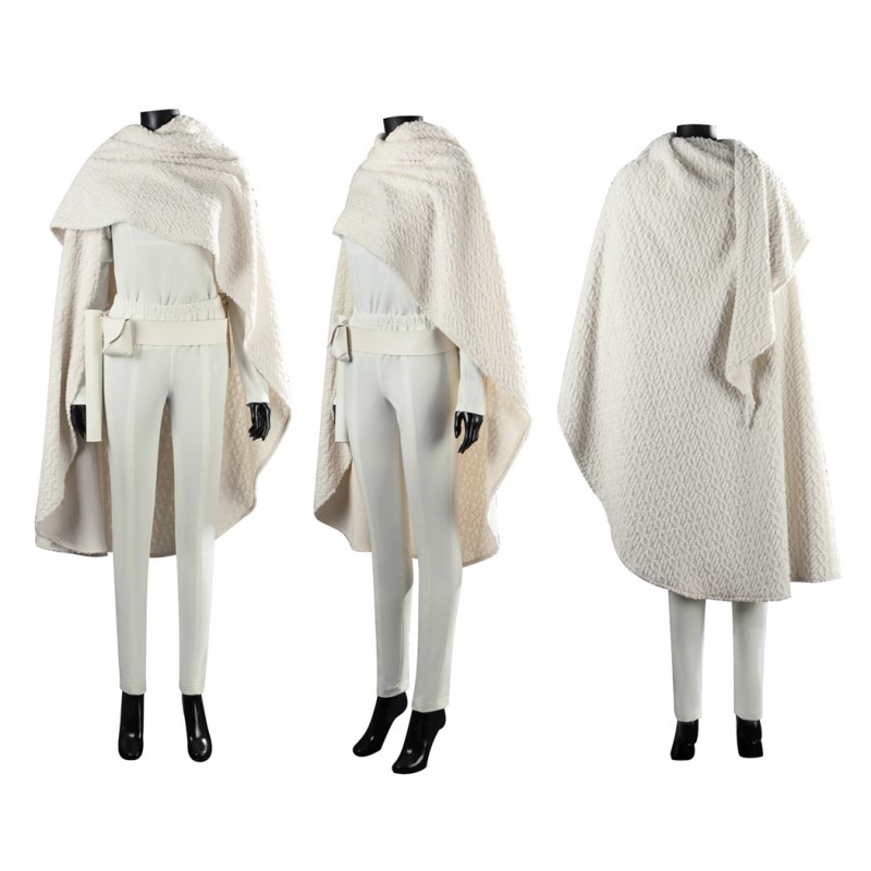 Padme Amidala Costume Star Wars Attack of the Clones Cosplay Suit White Outfit