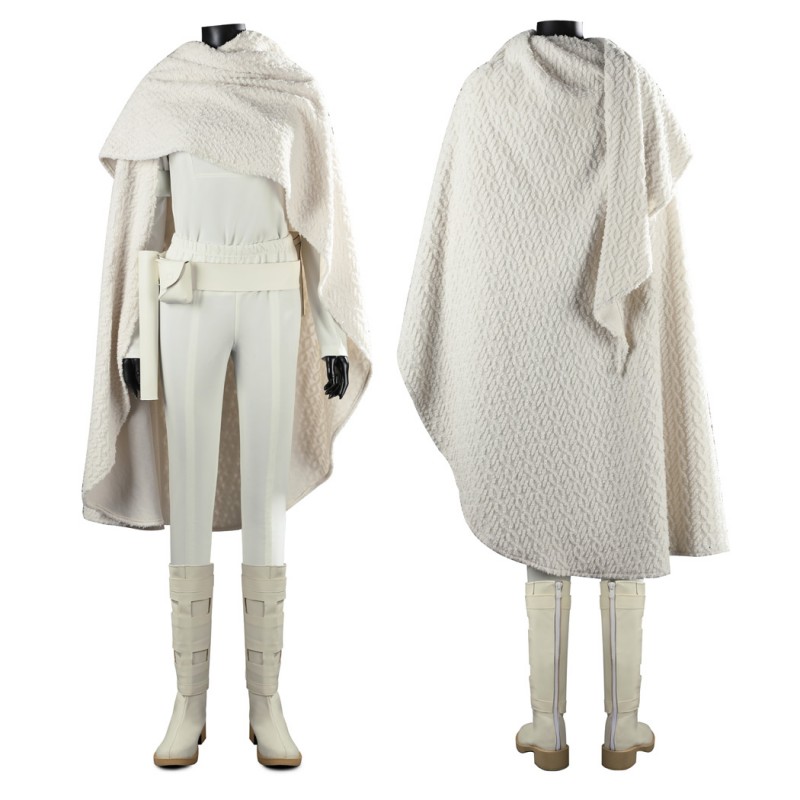 Padme Amidala Costume Star Wars Attack of the Clones Cosplay Suit White Outfit