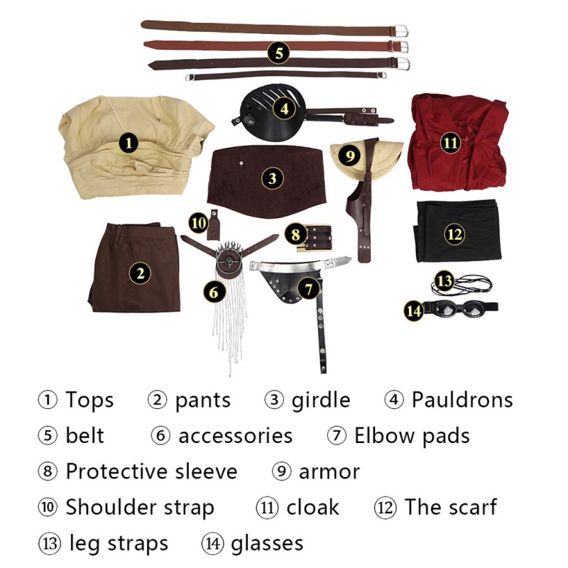 Furiosa A Mad Max Saga Cosplay Costume Women Halloween Outfit Full Set