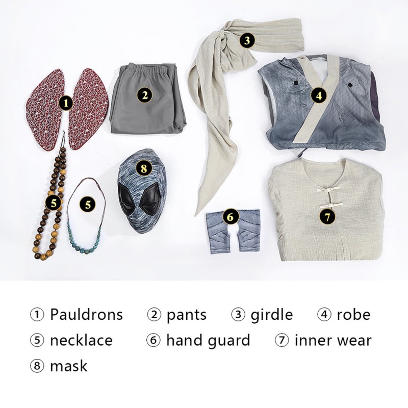 Zenpool Costume Deadpool 3 Cosplay Suit Halloween Outfit Full Set