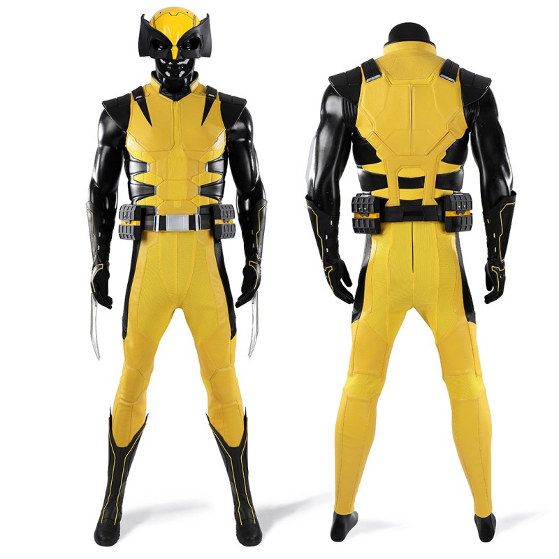 Wolverine Yellow Costume Logan X-Men Classic Cosplay Suit Full Set Adult Outfit