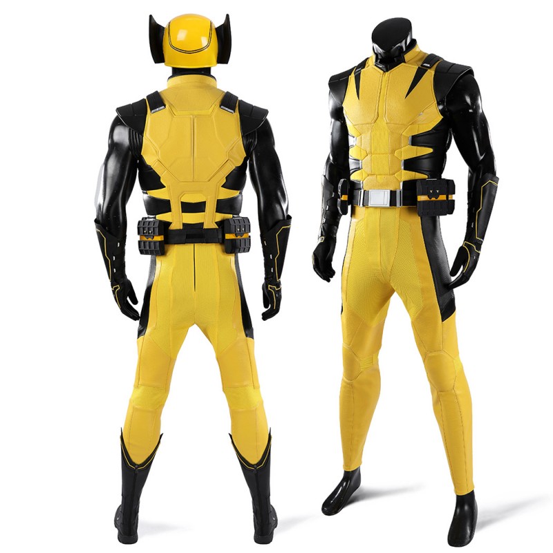 Wolverine Yellow Costume Logan X-Men Classic Cosplay Suit Full Set Adult Outfit