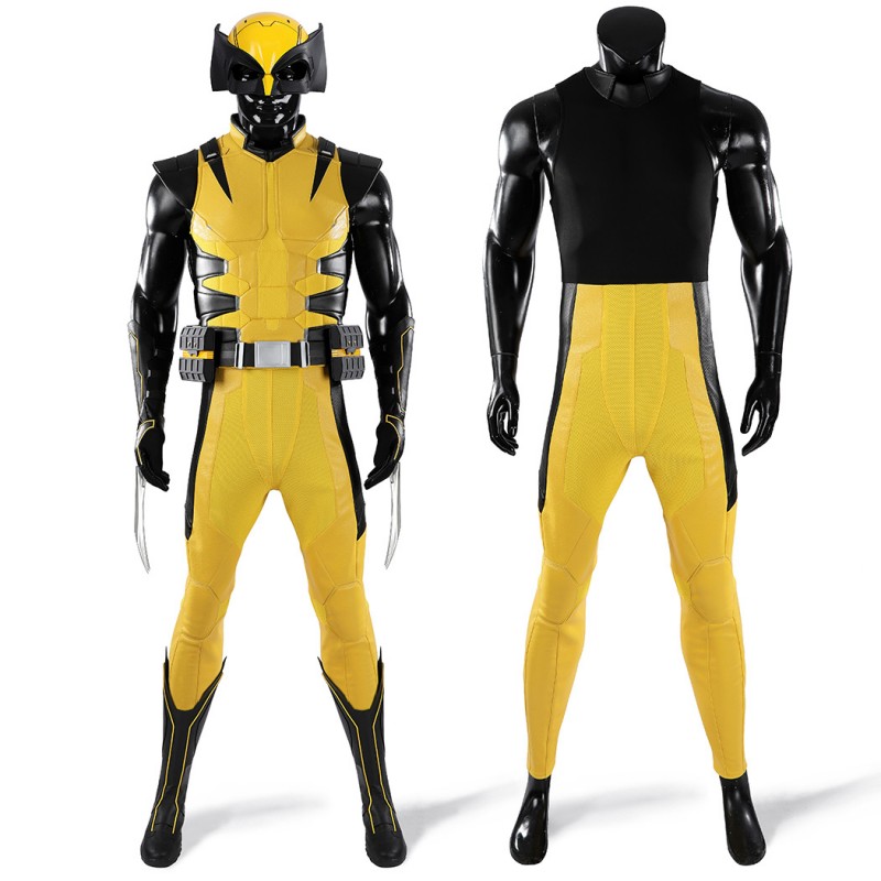 Wolverine Yellow Costume Logan X-Men Classic Cosplay Suit Full Set Adult Outfit