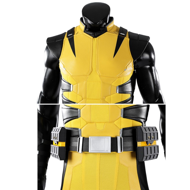 Wolverine Yellow Costume Logan X-Men Classic Cosplay Suit Full Set Adult Outfit