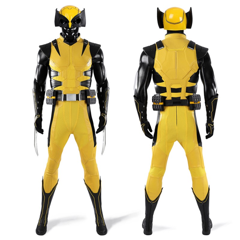 Wolverine Yellow Costume Logan X-Men Classic Cosplay Suit Full Set Adult Outfit