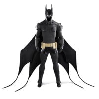 Bruce Wayne Absolute Cosplay Costume Men Superhero Leather Black Suit