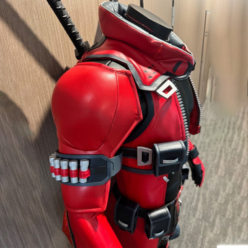 Marvel Rivals Deadpool Cosplay Costume Wade Wilson Suit Superhero Outfit Full Set Adult