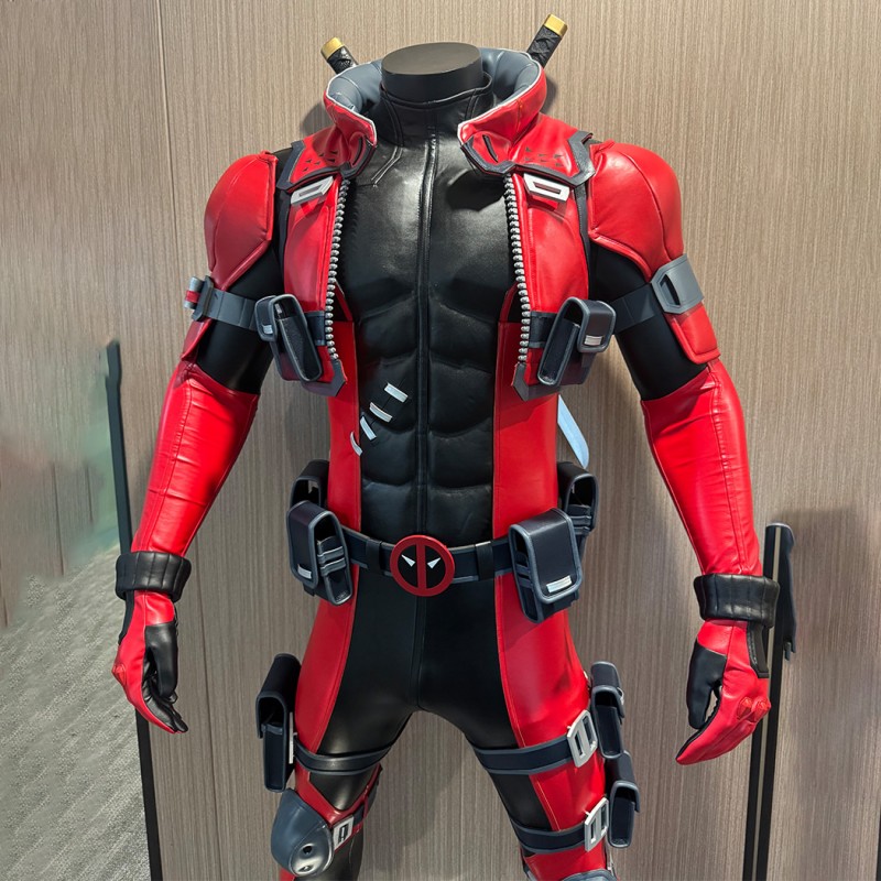 Marvel Rivals Deadpool Cosplay Costume Wade Wilson Suit Superhero Outfit Full Set Adult