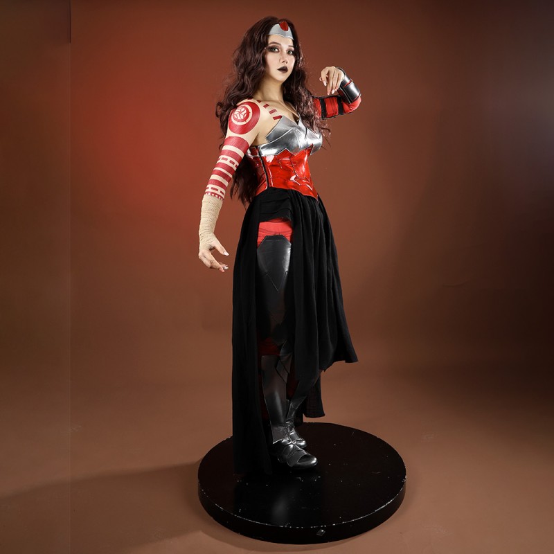 Absolute Girl Costume Black Supervillain Suit for Women