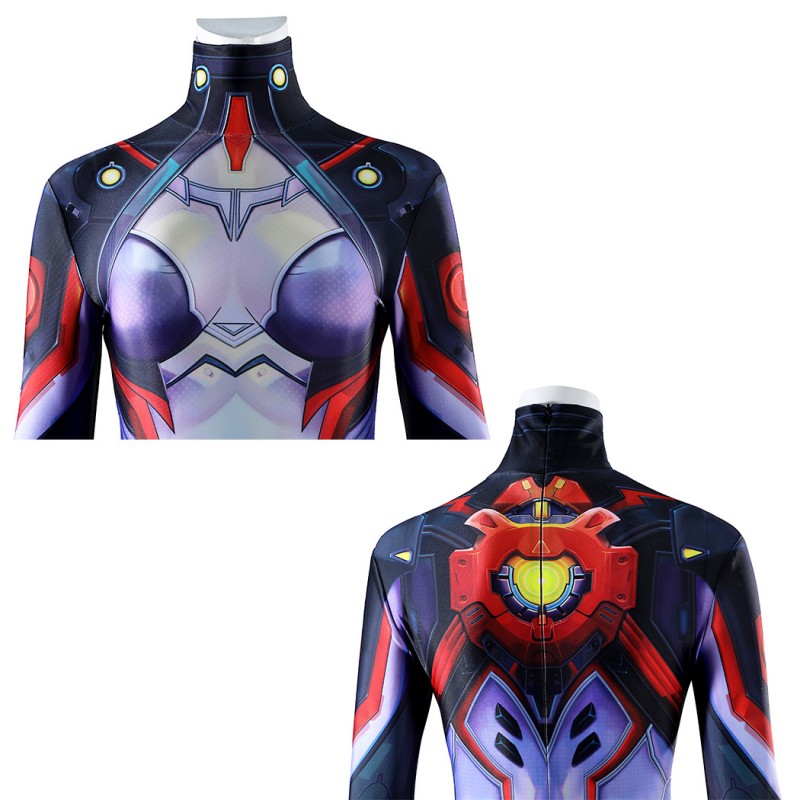 Marvel Rivals Peni Parker Cosplay Costume Women Printed Jumpsuit Bodysuit Halloween Outfit