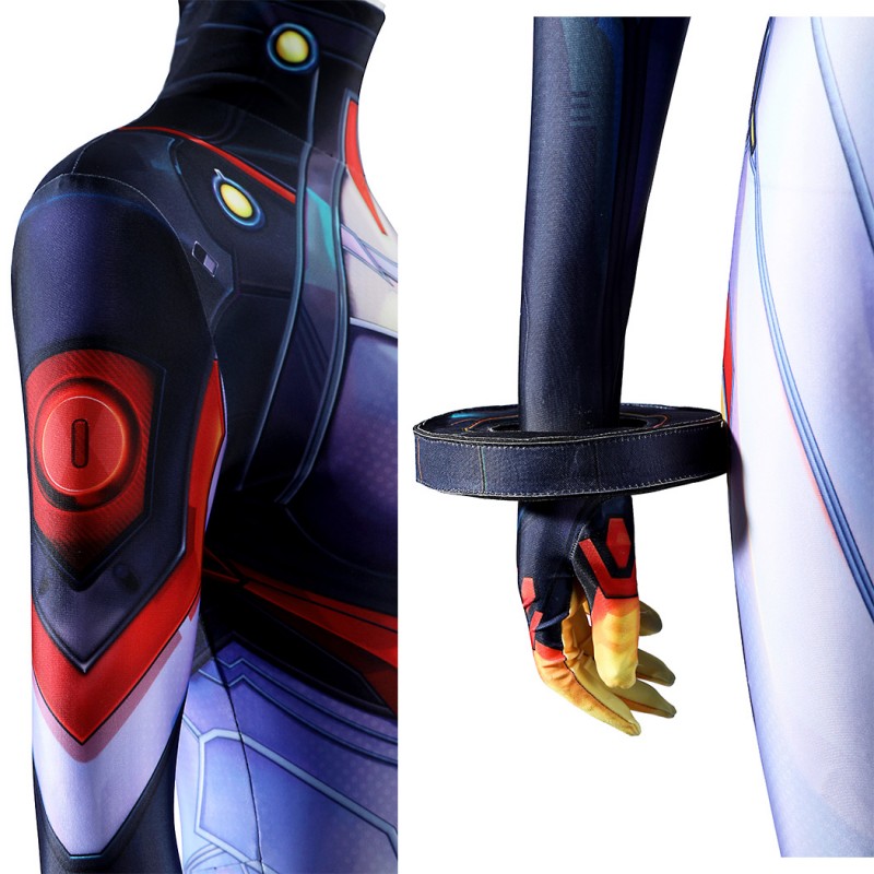 Marvel Rivals Peni Parker Cosplay Costume Women Printed Jumpsuit Bodysuit Halloween Outfit