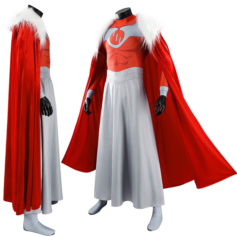 Invincible Thragg Cosplay Costume Printed Jumpsuit Viltrumite Superhero Suit Full Set Adult