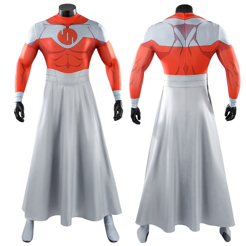 Invincible Thragg Cosplay Costume Printed Jumpsuit Viltrumite Superhero Suit Full Set Adult