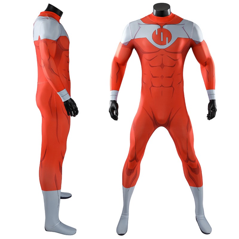 Invincible Thragg Cosplay Costume Printed Jumpsuit Viltrumite Superhero Suit Full Set Adult