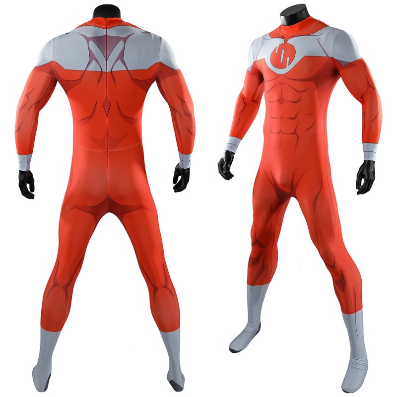 Invincible Thragg Cosplay Costume Printed Jumpsuit Viltrumite Superhero Suit Full Set Adult