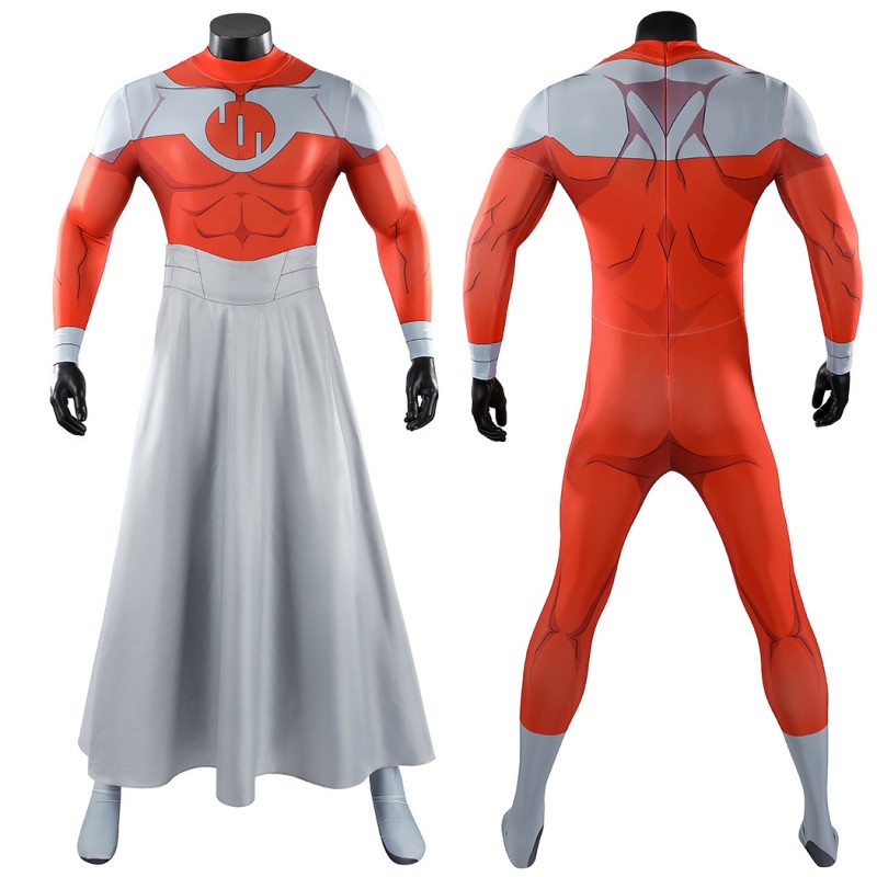 Invincible Thragg Cosplay Costume Printed Jumpsuit Viltrumite Superhero Suit Full Set Adult