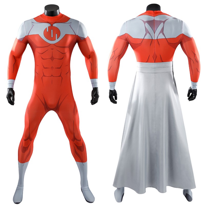 Invincible Thragg Cosplay Costume Printed Jumpsuit Viltrumite Superhero Suit Full Set Adult