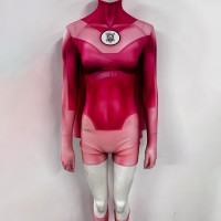 Atom Eve Cosplay Costume Invincible Pink Jumpsuit Women Printed Suit