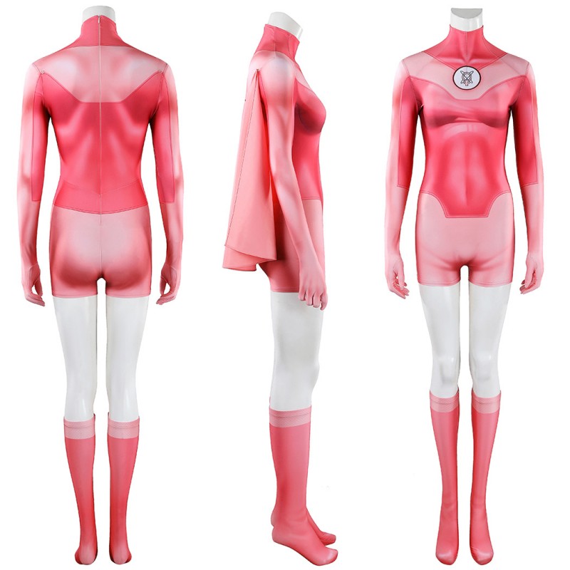 Atom Eve Suit Invincible Cosplay Costume Printed Bodysuit Outfit for Women