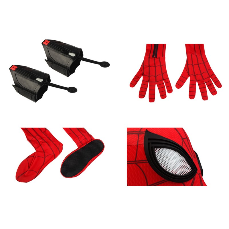 Spider-Man Civil War Costume Peter Parker Printed Jumpsuit Superhero Cosplay Suit for Adult