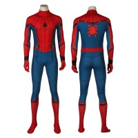 Spider-Man Civil War Costume Peter Parker Printed Jumpsuit Superhero Cosplay Suit for Adult