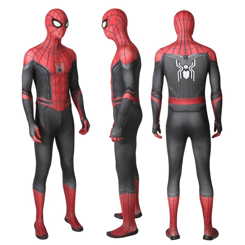 Spider-Man Far From Home Peter Parker Cosplay Costume Printed Bodysuit Superhero Suit for Adult