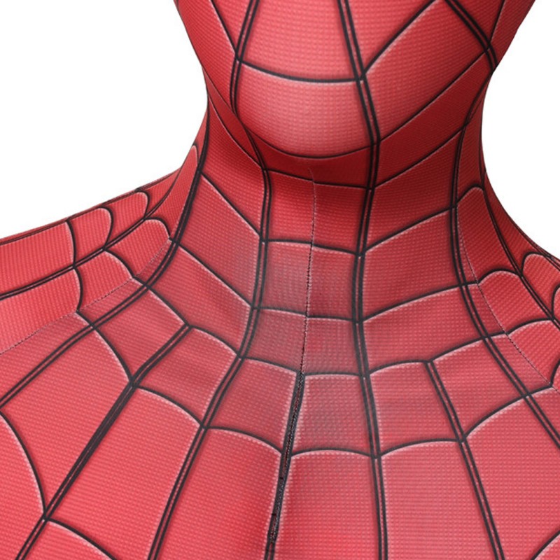 Spider-Man Far From Home Peter Parker Cosplay Costume Printed Bodysuit Superhero Suit for Adult