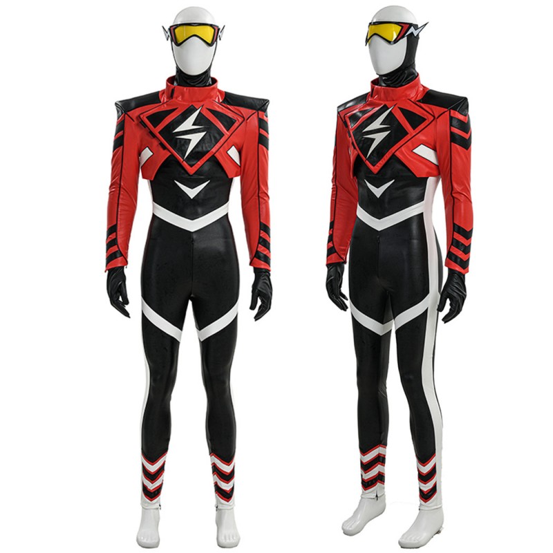 Absolute Lightning Costume Superhero Cosplay Suit Barry Allen Halloween Outfit