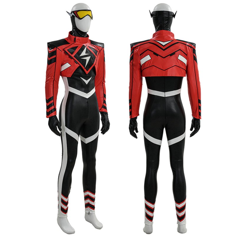 Absolute Lightning Costume Superhero Cosplay Suit Barry Allen Halloween Outfit