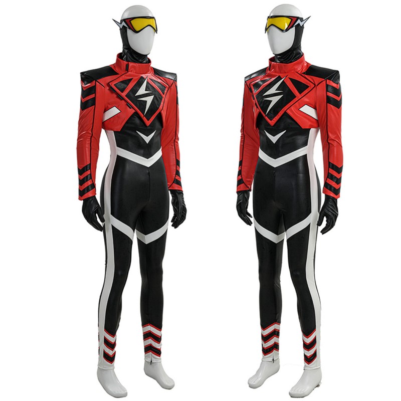 Absolute Lightning Costume Superhero Cosplay Suit Barry Allen Halloween Outfit