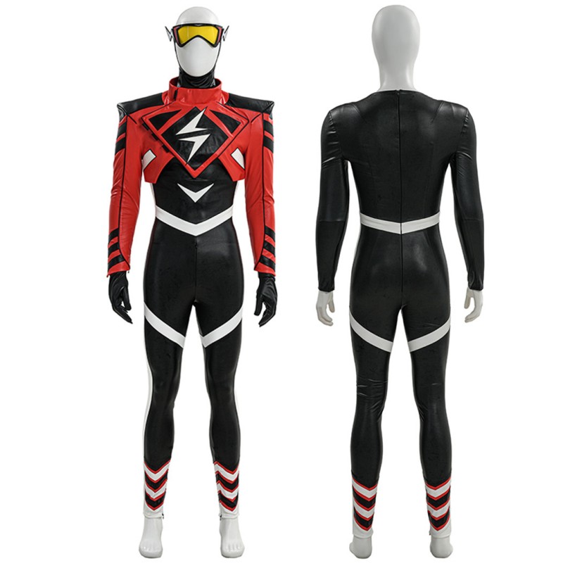 Absolute Lightning Costume Superhero Cosplay Suit Barry Allen Halloween Outfit