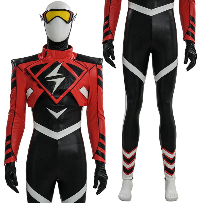 Absolute Lightning Costume Superhero Cosplay Suit Barry Allen Halloween Outfit
