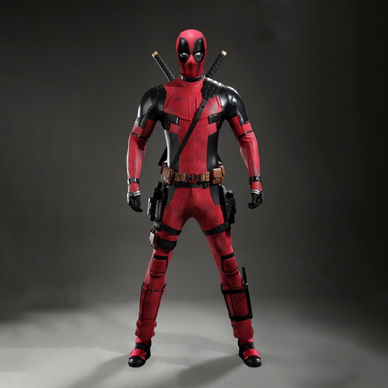 Deadpool 2 Wade Wilson Cosplay Costume Superhero Suit Upgraded Version