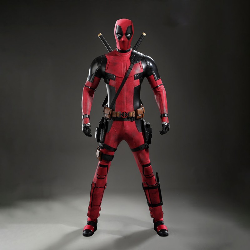 Deadpool 2 Wade Wilson Cosplay Costume Superhero Suit Upgraded Version